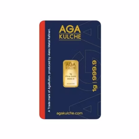 AgaKulche 1 gr 24 Ayar 999.9 Külçe Altın
