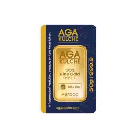 AgaKulche 50 gr 24 Ayar 999.9 Külçe Altın